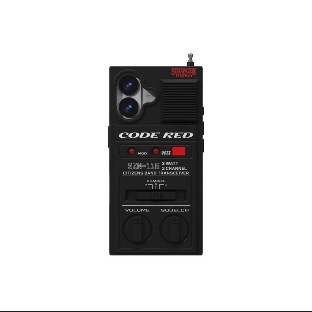 Stranger Things Walkie-Talkie Phone Case Apple iPhone 17 Extendable Antenna NEW - Picture 5 of 8
